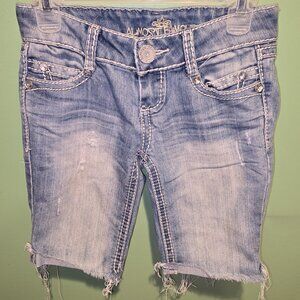 Junior Jean Shorts Almost Famous Sz 3